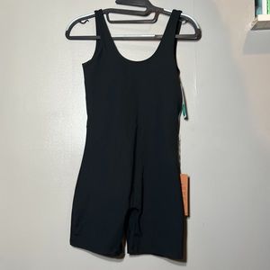 Girlfriend Collective Black Bike Unitard